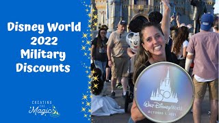 Walt Disney World Military Ticket amp Room Discounts for 2022 [upl. by Eimia]