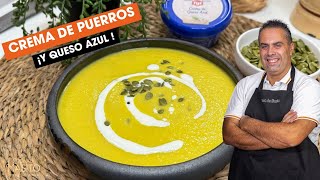 MARAVILLOSA RECETA DE CREMA DE PUERROS CON QUESO AZUL [upl. by Cavuoto112]