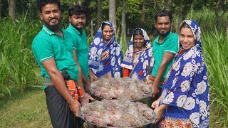 Buffalo Brain Bhuna Recipe  Delicious Mogoz Curry Cooking for 400 Villagers  Bengali Food [upl. by Kreegar]