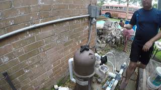 Pool Maintenance Adding a pressure gauge to a cartridge filter [upl. by Dirk]