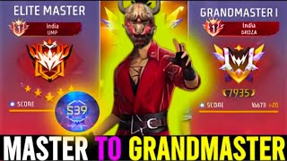 free fire me jaldi se jaldi grandmaster kese jaaebestplayer brmode me [upl. by Esoranna503]