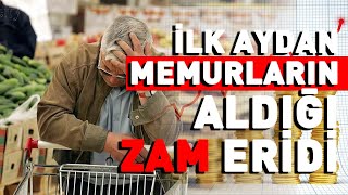 Enflasyon açıklandı İlk aydan memurların aldığı zam eridi [upl. by Kiran]