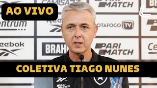 COLETIVA TIAGO NUNES AO VIVO DIRETO DO NILTON SANTOS  BOTAFOGO X PORTUGUESA  CAMPEONATO CARIOCA [upl. by Dielle]