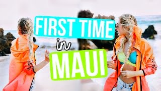 OUR FIRST TIME IN MAUI [upl. by Kcirddet370]