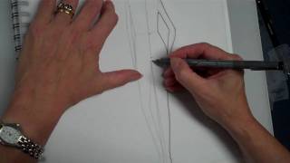 Use the Easy Draw template to sketch a fashion figure stance [upl. by Letsirc7]