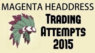 Animal Jam  MAGENTA HEADDRESS  Trading Attempts 2015 [upl. by Nekal709]