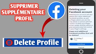 Comment supprimer un profil supplémentaire sur Facebook nouvelle mise à jour  2024 [upl. by Yzzik]