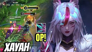 WILD RIFT ADC  THIS XAYAH STILL BROKEN IN PATCH 50C OP BUILD GAMEPLAY [upl. by Keiko]