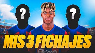 MI TOP 3 FICHAJES PARA EL BARÇA [upl. by Holli]