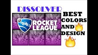 BEST DISSOLVER DESIGNS  Rocket League [upl. by Attelrahs]