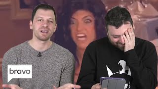 Albie and Chris Manzo React to Teresas Famous Table Flip  The Daily Dish  Bravo [upl. by Econah]