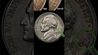 1975 D Nickel Has a Big Money coin nickel coincollecting treasurehunt dollar [upl. by Noyar330]