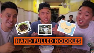 CHINESE HAND PULLED NOODLES Lanzhou China  Fung Bros Food [upl. by Adnala]