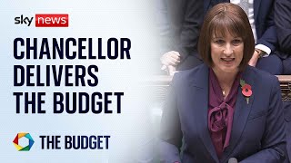 Chancellor Rachel Reeves delivers the budget to the Commons  Watch in full [upl. by Etnasa]