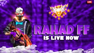 🔴LIVE FF Rank Push Season 42  Road to Grandmaster  RAHAD FF [upl. by Abibah]