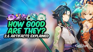 ARE THEY WORTH YOUR RESIN New 26 Artifacts Explained For EVERY Character  Genshin Impact [upl. by Goeger993]