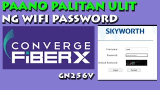 PAANO PALITAN ULIT NG WIFI PASSWORD AND CONVERGE ROUTER USING A PHONE [upl. by Zachery]