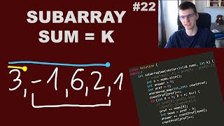 LeetCode Day 22  Subarray Sum Equals K [upl. by Hobbie87]