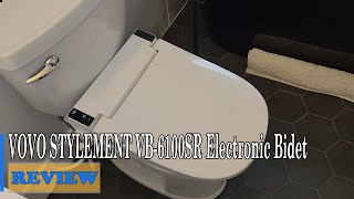 VOVO STYLEMENT VB6100SR Electronic Bidet Review  Toilet seat Is it worth it [upl. by Oiznun250]