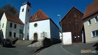 D Tüchersfeld Stadt Pottenstein Landkreis Bayreuth Rundfahrt durch den Ortskern April 2019 [upl. by Willamina566]