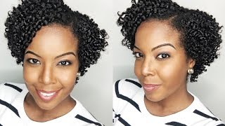 Finger Coils for Short Natural Hair [upl. by Ecenahs918]