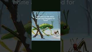 The Grasshopper and the Ant  NEW 1 MINUTE MORAL STORY  English shorts story moralstories [upl. by Okwu]