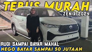 TERLALU BESAR DISKON TOYOTA INNOVA ZENIX 2024 NEGO BAYAR 50 JUTAAN [upl. by Lita157]