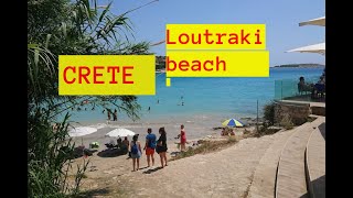 Loutraki beach near Chania in Crete  GREECE 2021 [upl. by Dric]