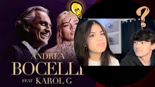 Vivo por Ella ✨Karol G y Andrea Bocelli  Análisis y Reacción a la Colaboración Épica 🤩 [upl. by Nnylakcaj]