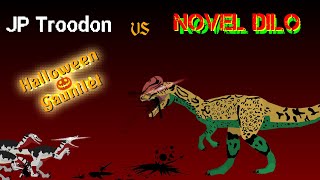 TellTale Troodon Vs Novel Dilophosaurus [upl. by Enylodnewg119]