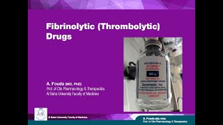 Pharmacology of Blood Ar Fibrinolytics Thrombolytics [upl. by Darrej957]