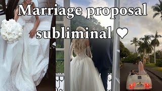 ׂׂૢ Marriage proposal subliminal ੈ powerful [upl. by Mclain917]