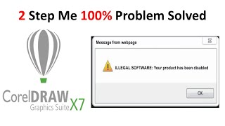 coreldraw illegal software your product has been disabled [upl. by Duomham383]