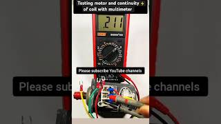 how to check motor with digital multimeter  multimeter se motor check karna  motor testing [upl. by Yttel594]