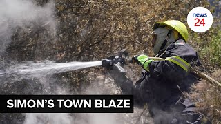 WATCH  Firefighters on highalert as Simons Town blaze flares up again [upl. by Fawcette]