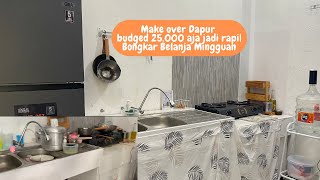 Make Over Dapur Low budgedBersih Bersih DapurReview Gorden Kolom DapurBelanja Mingguan Hemat [upl. by Johnnie]