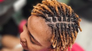 How To Retwist Dreads Like A Pro Beginner Friendly crochet method of locking hair trending fyp [upl. by Darnell]