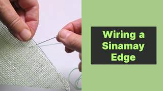 How to Wire a Sinamay Edge  HATalk DIY Millinery Project 4 [upl. by Loring115]