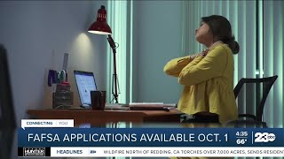 FAFSA applications available Oct 1 [upl. by Egan]