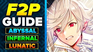 Legendary Male Corrrin ABYSSAL Infernal Lunatic F2P No SI Guide  Fire Emblem Heroes FEH [upl. by Ahsekan]