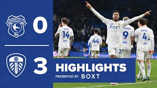 Highlights Cardiff City 03 Leeds United  Bamford James and Rutter goals [upl. by Araminta]