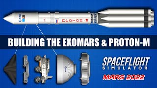 How To Build ProtonM Rocket With ExoMars Rover in Spaceflight Simulator 152 [upl. by Issi594]