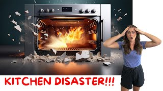 How Not to Clean Your Oven  Kitchen Out of Commission [upl. by Lanni290]