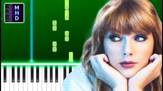 Taylor Swift  tolerate it Piano Tutorial Easy [upl. by Yreffej]