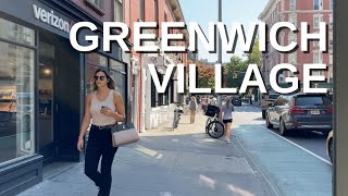 NEW YORK CITY Walking Tour 4K  GREENWICH VILLAGE [upl. by Nordine]