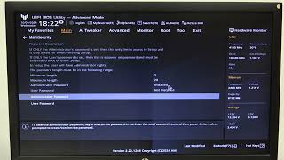 How to Set Up Admin Password for ASUS TUF B760 Plus Motherboard [upl. by Naillimxam]