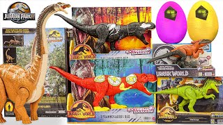 Jurassic World Unboxing Review  DIPLODOCUS Black Venom Dinosaur The Flash TRex Dinosaur Egg ASMR [upl. by Earehc]