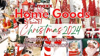 CHRISTMAS 2024 AT TJMAXX\HOMEGOODS  TJMAXX 2024 CHRISTMAS DECOR SHOPPING  Christmas Decor 2024 [upl. by Arraic239]