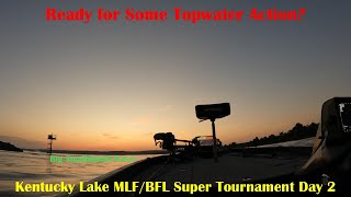 Kentucky Lake MLFBFL Bass Super Tournament 82524  Day 2 with Boater Curt McGuire [upl. by Hindu]