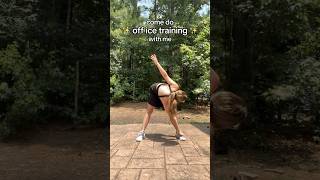 OFF ICE TRAINING VLOG⛸️✨ iceskater figureskating figureskater iceskating skating olympicsport [upl. by Oznohpla348]